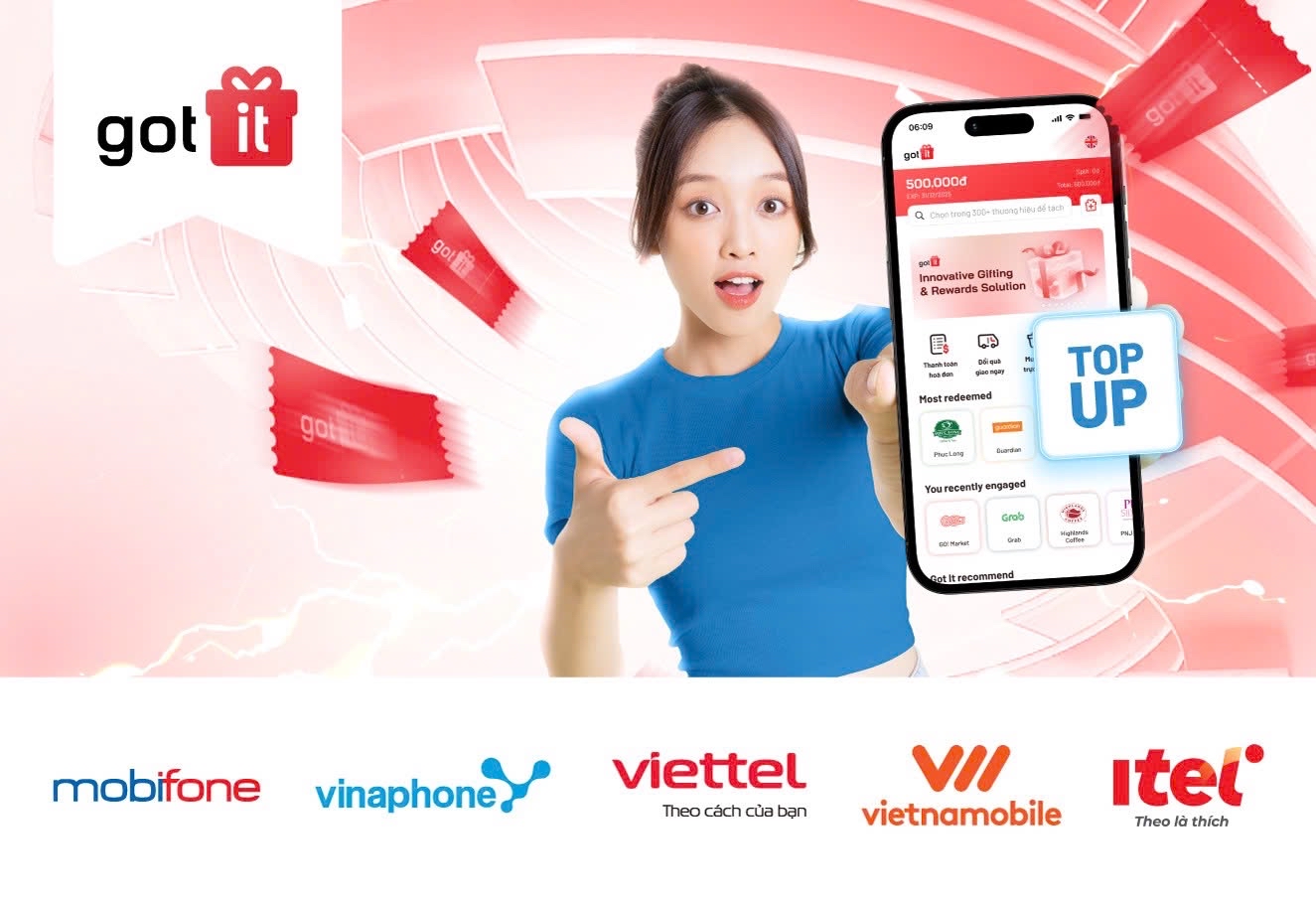 Got It - Nạp tiền điện thoại